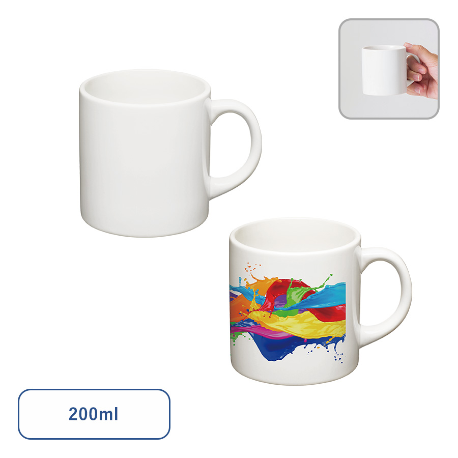 ゴルフグッズラボ　陶器マグカップ　ストレート(S)　ホワイト
